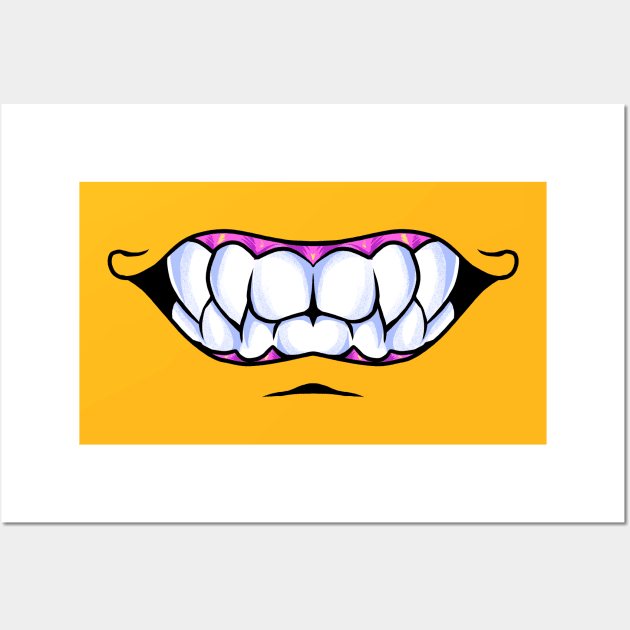 smiling mask mark4 Wall Art by spoilerinc